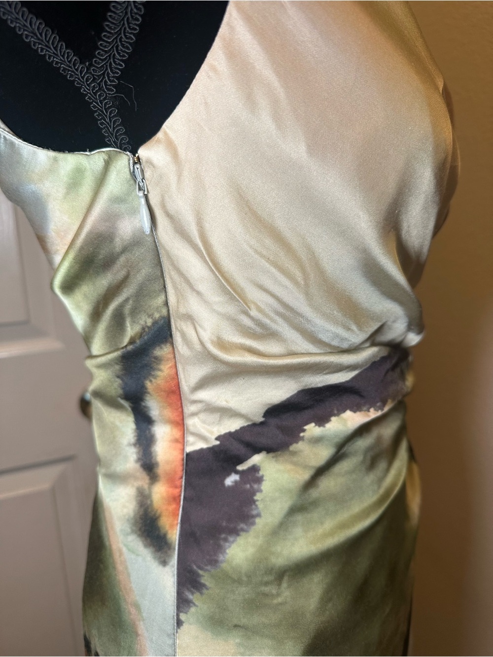 AMUR Elowen Print Mini Dress Size 2 One Shoulder Wedding Guest Watercolor - Picture 7 of 14